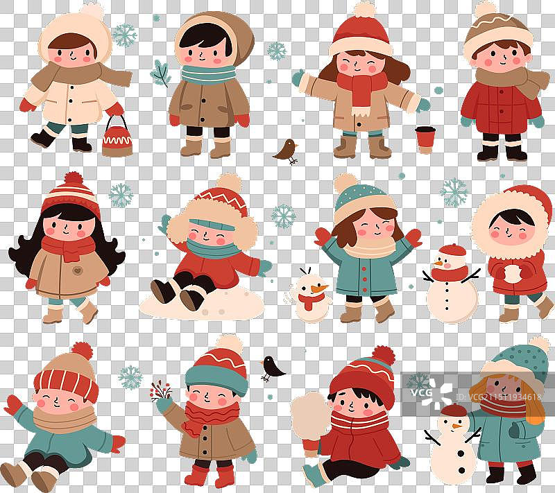 冬季儿童素材图片素材