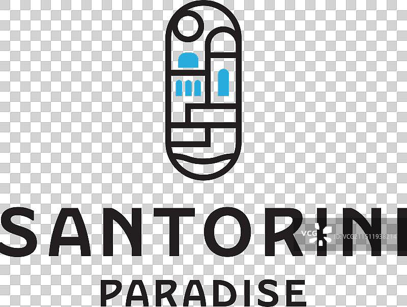 圣托里尼标志图片素材