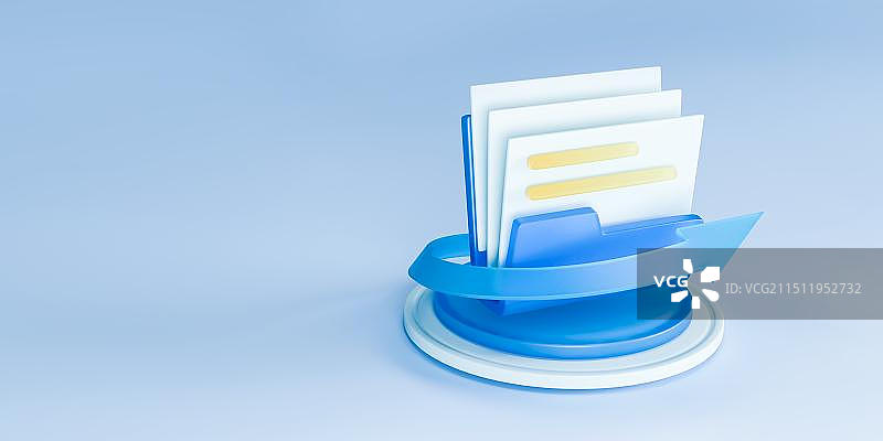 3D立体元素科技渲染办公室图片素材