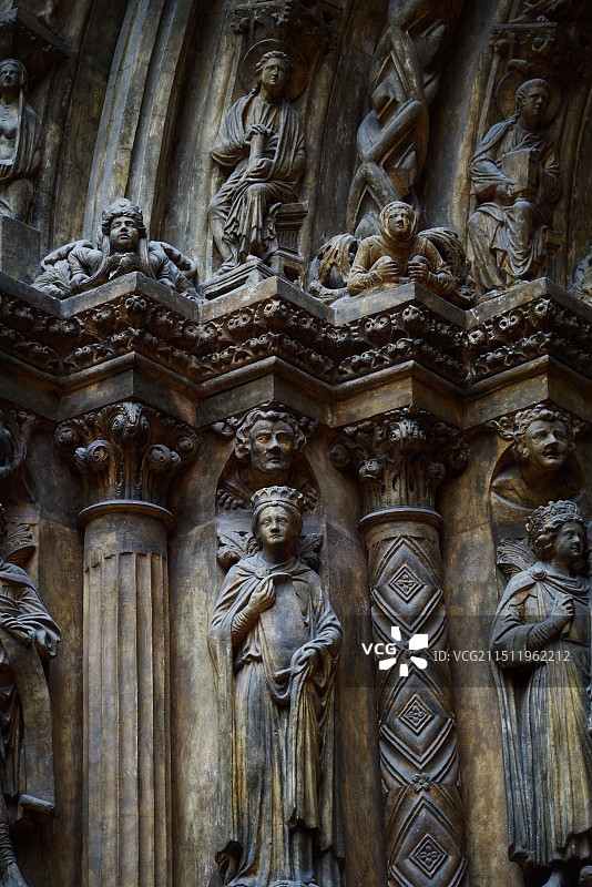 莫斯科普希金造型艺术博物馆 木雕门图片素材