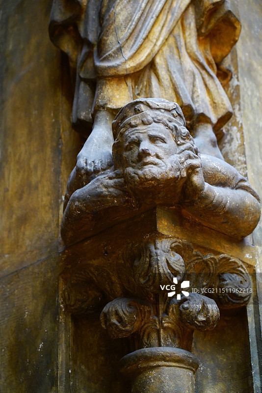 莫斯科普希金造型艺术博物馆 木雕门图片素材