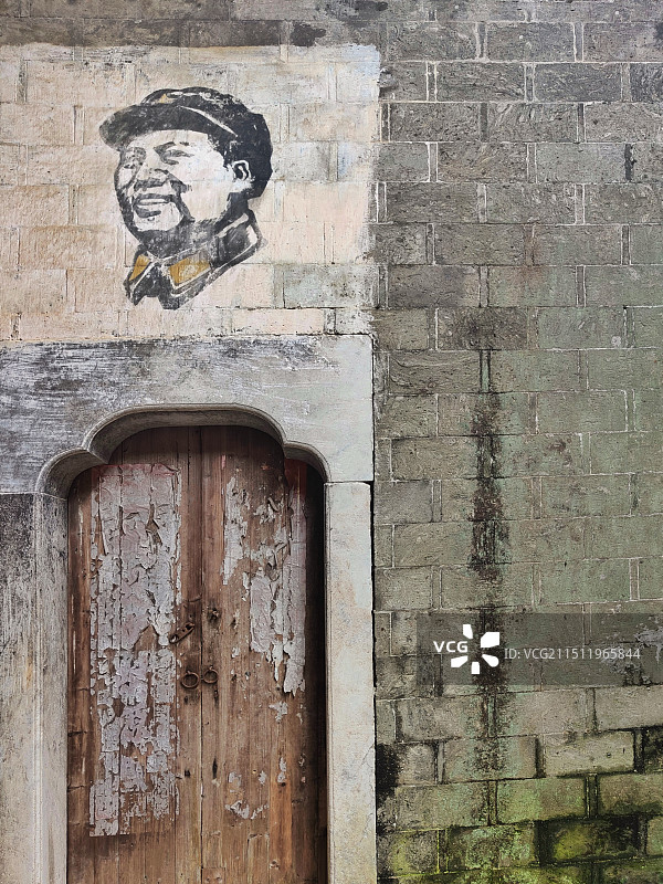 时代印记的墙壁·查济古镇图片素材