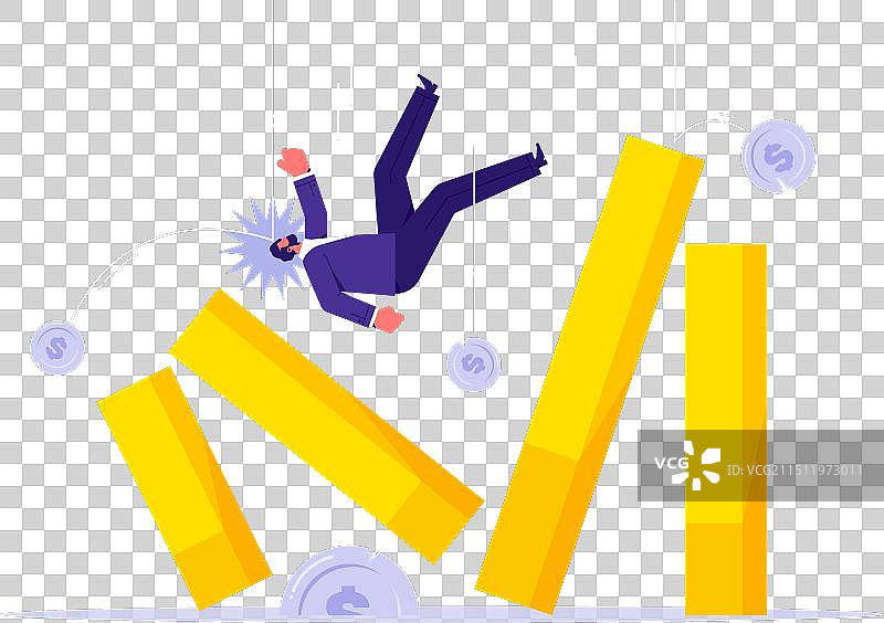 金融危机或股市崩盘概念图片素材