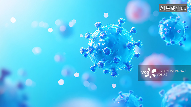 【AI数字艺术】医疗健康新冠病毒医学概念抽象3d渲染背景图片素材
