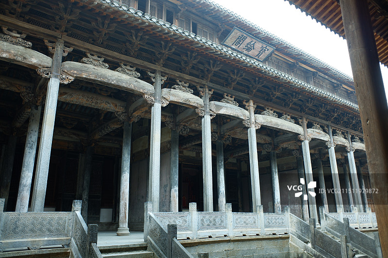 呈坎 罗东舒祠 宝纶阁图片素材