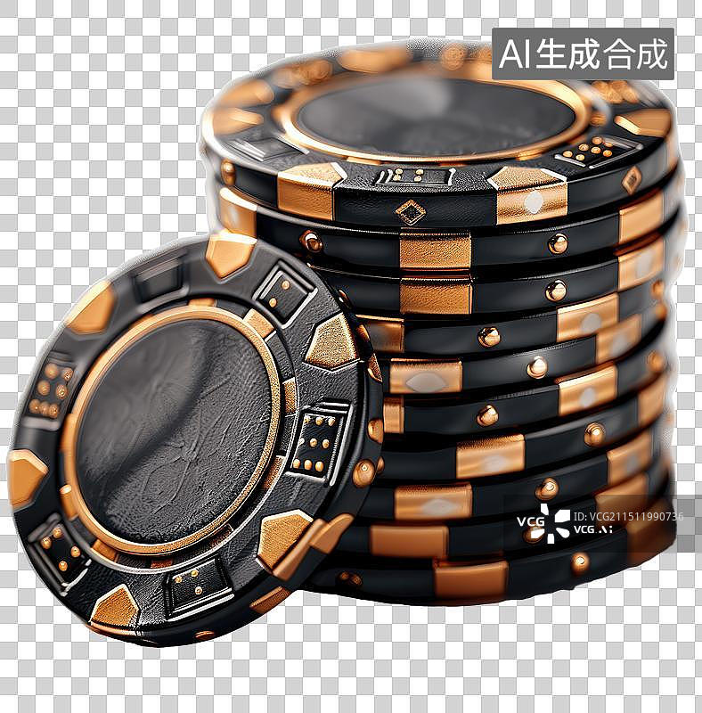 【AI数字艺术】赌博的筹码免抠元素图片素材