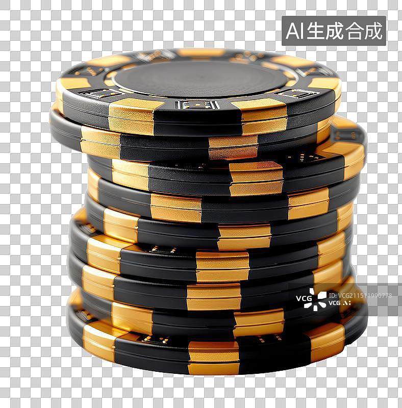 【AI数字艺术】赌博的筹码免抠元素图片素材