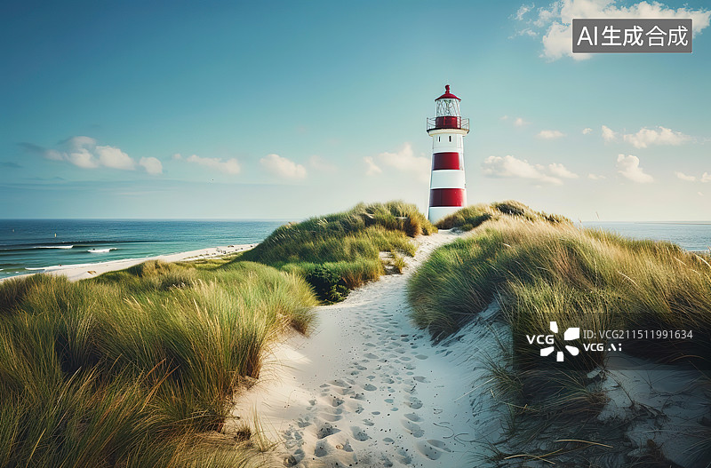 【AI数字艺术】灯塔图片素材