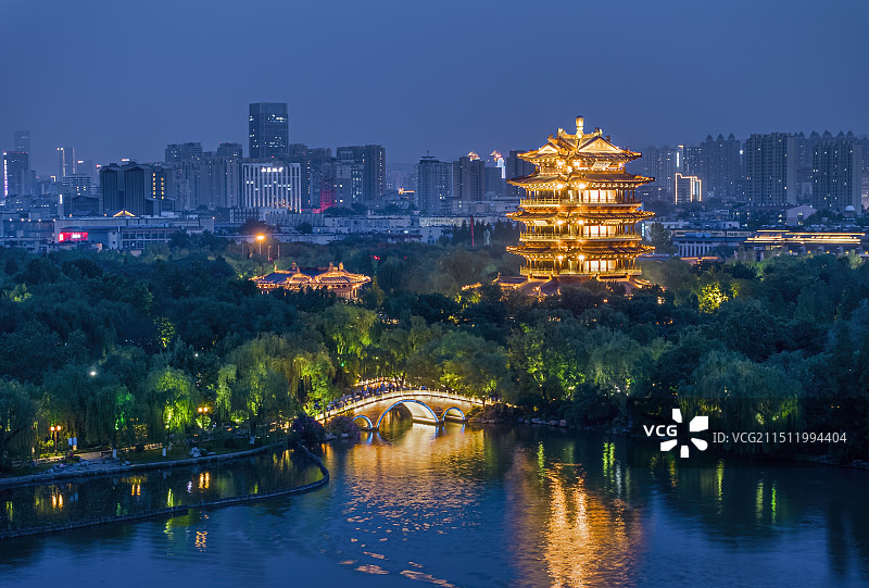 城市夜景图片素材