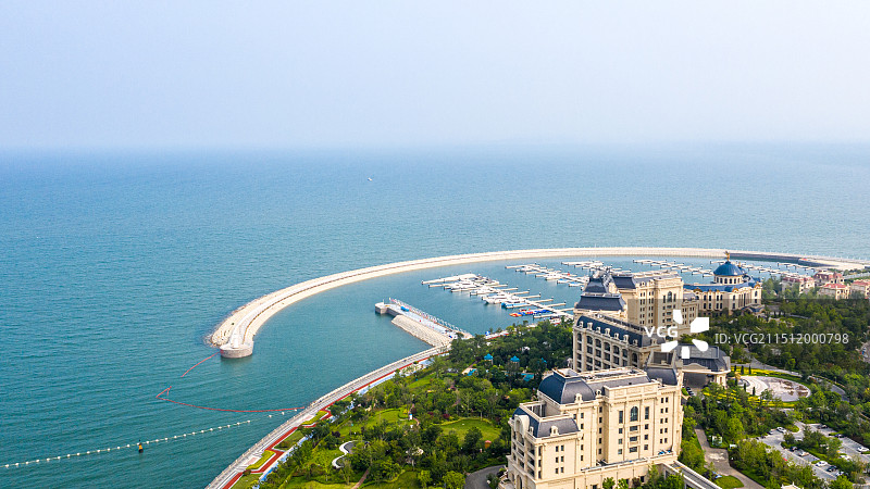 中国青岛市黄岛区西海岸新区星光岛图片素材