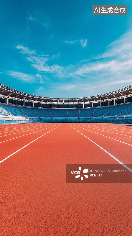 【AI数字艺术】体育场内的跑道图片素材