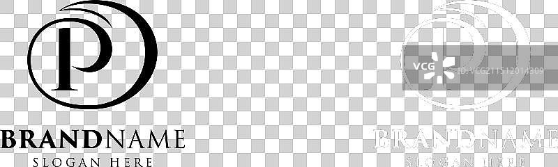 精美的字母P标志设计图片素材