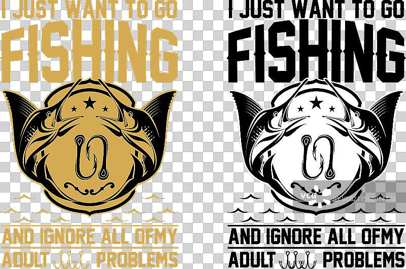 钓鱼T恤设计图片素材