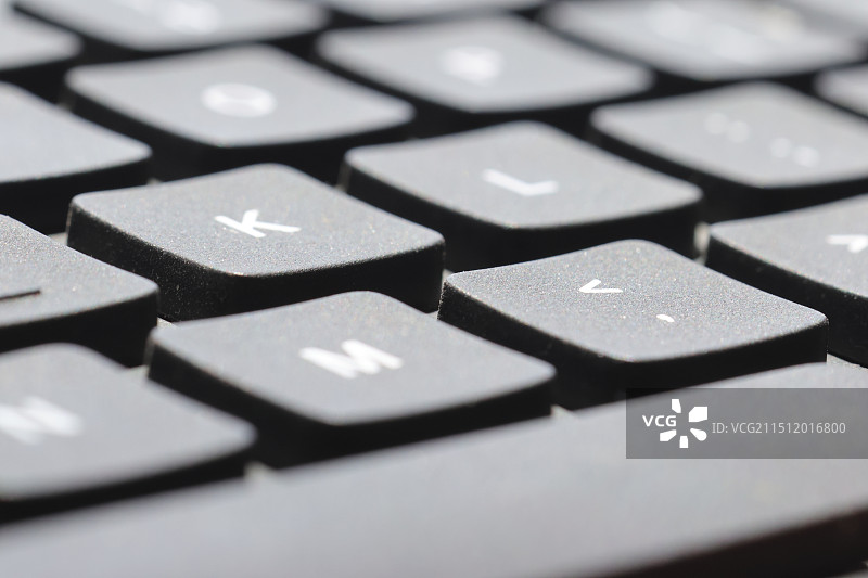 笔记本电脑键盘全帧拍摄图片素材