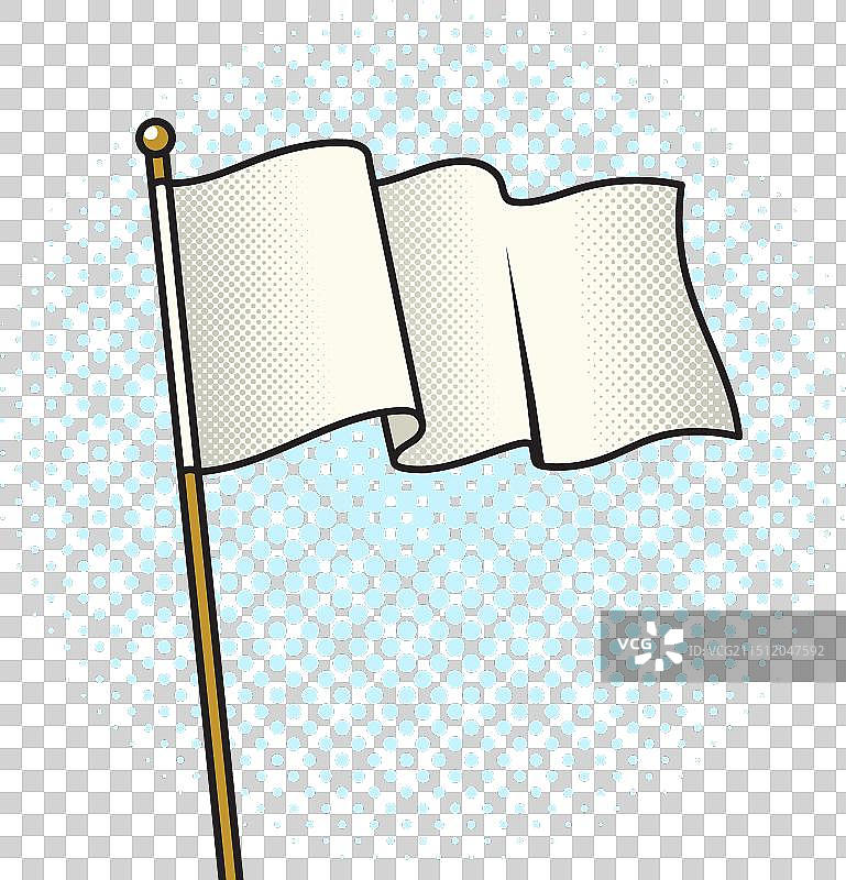 白色旗帜波普艺术图片素材