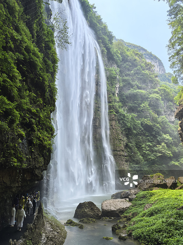 三峡大瀑布图片素材