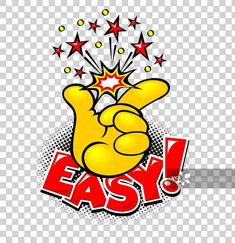 简单的手指标志漫画图片素材