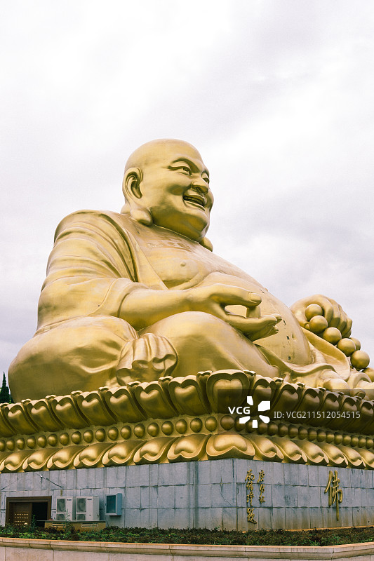 弥勒佛特写图片素材