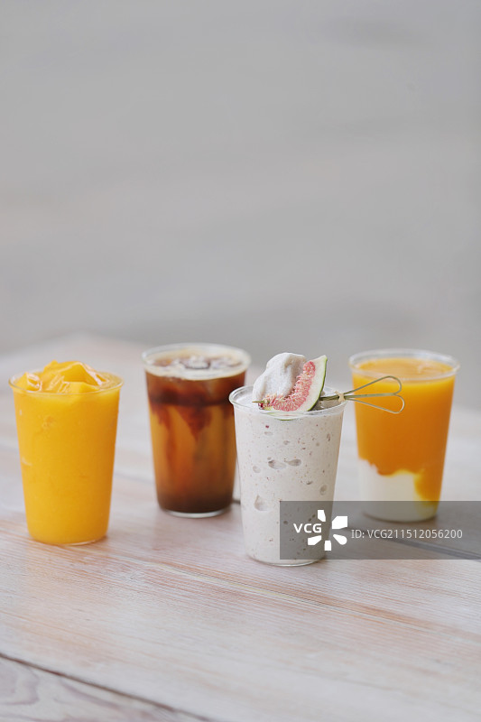夏季饮品的特写图片素材