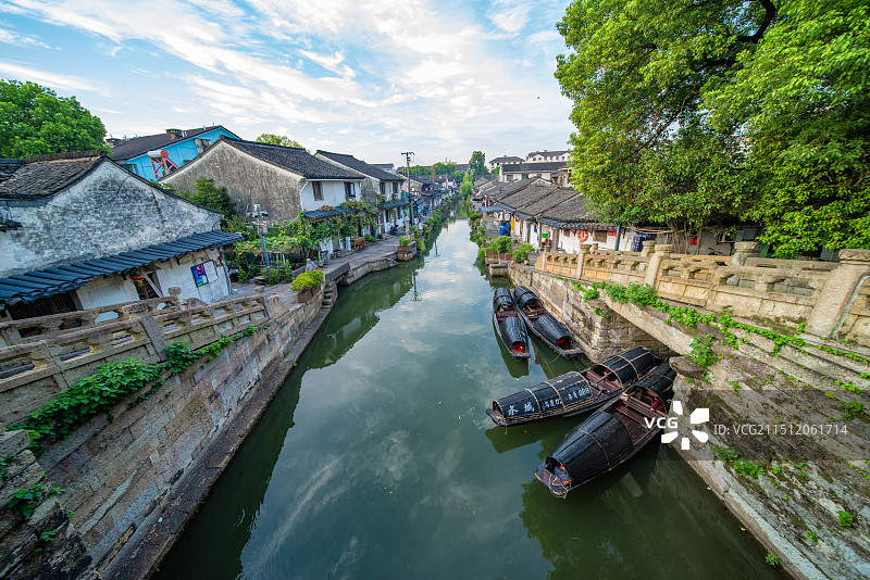 浙江绍兴八字桥广宁桥历史街区图片素材