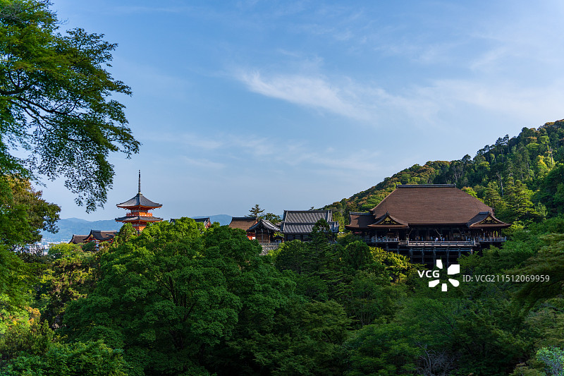 京都清水寺，二年坂三年坂图片素材
