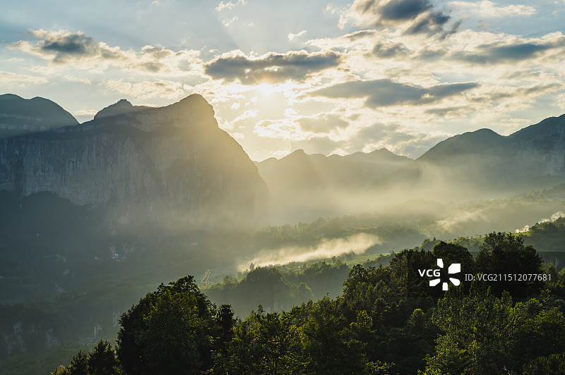 恩施大峡谷图片素材