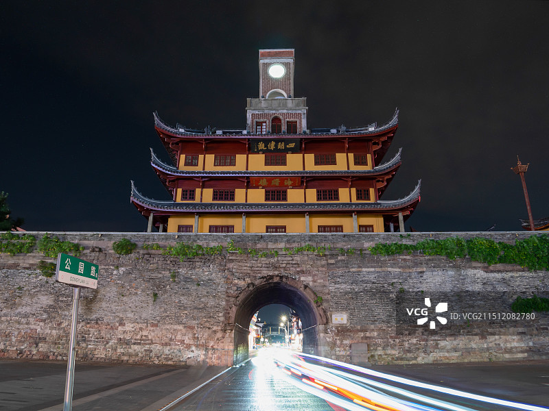 浙江宁波鼓楼图片素材