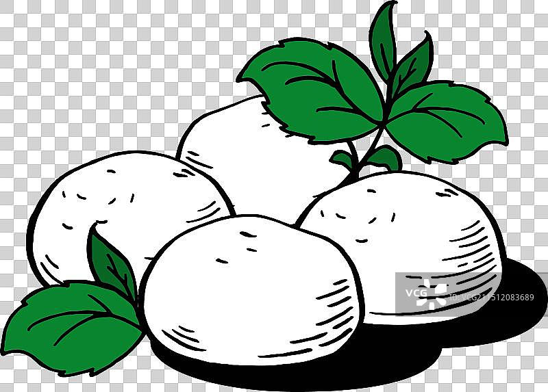 餐厅菜单用马苏里拉奶酪球图片素材