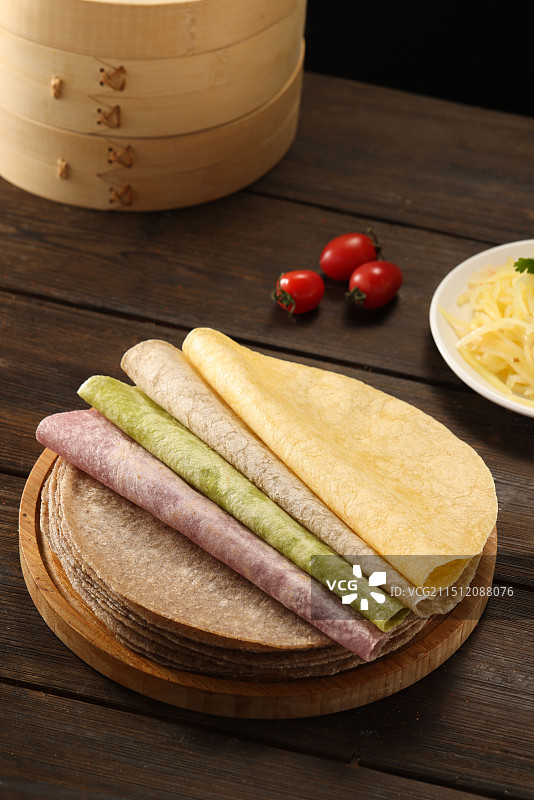 全麦荞麦卷饼图片素材
