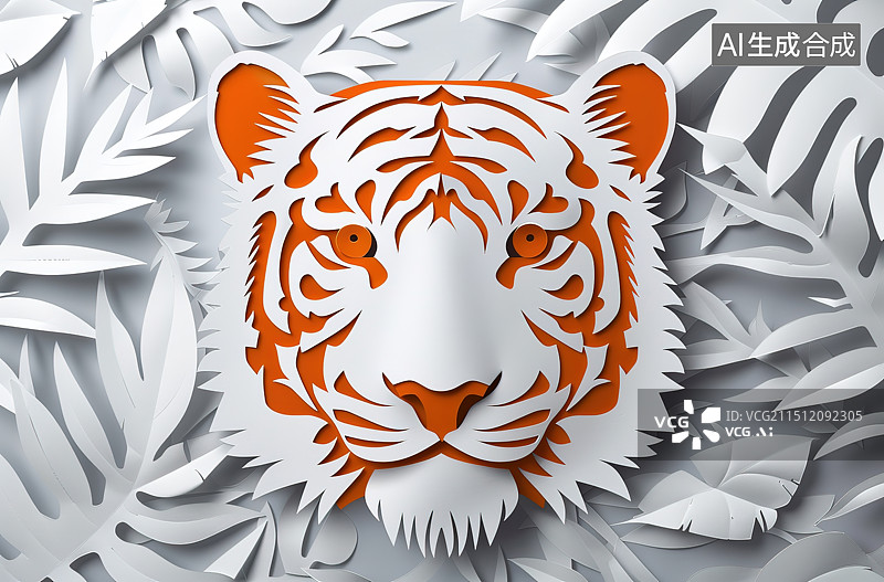 【AI数字艺术】老虎背景图片素材