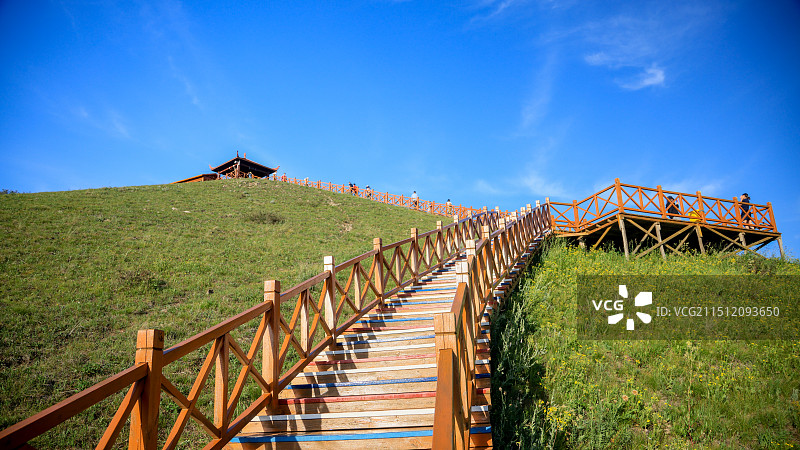 河北丰宁坝上草原神仙谷七彩森林图片素材