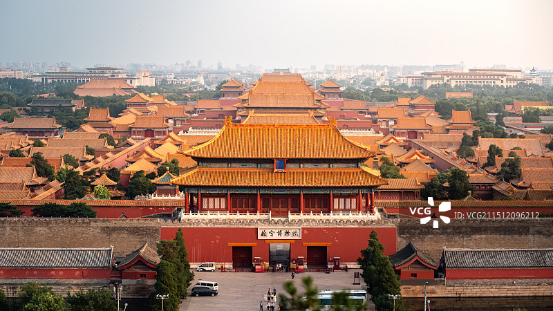 俯瞰紫禁城图片素材
