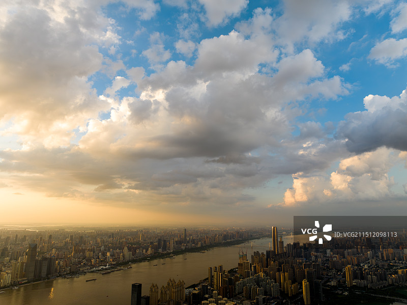 航拍江湖武汉图片素材