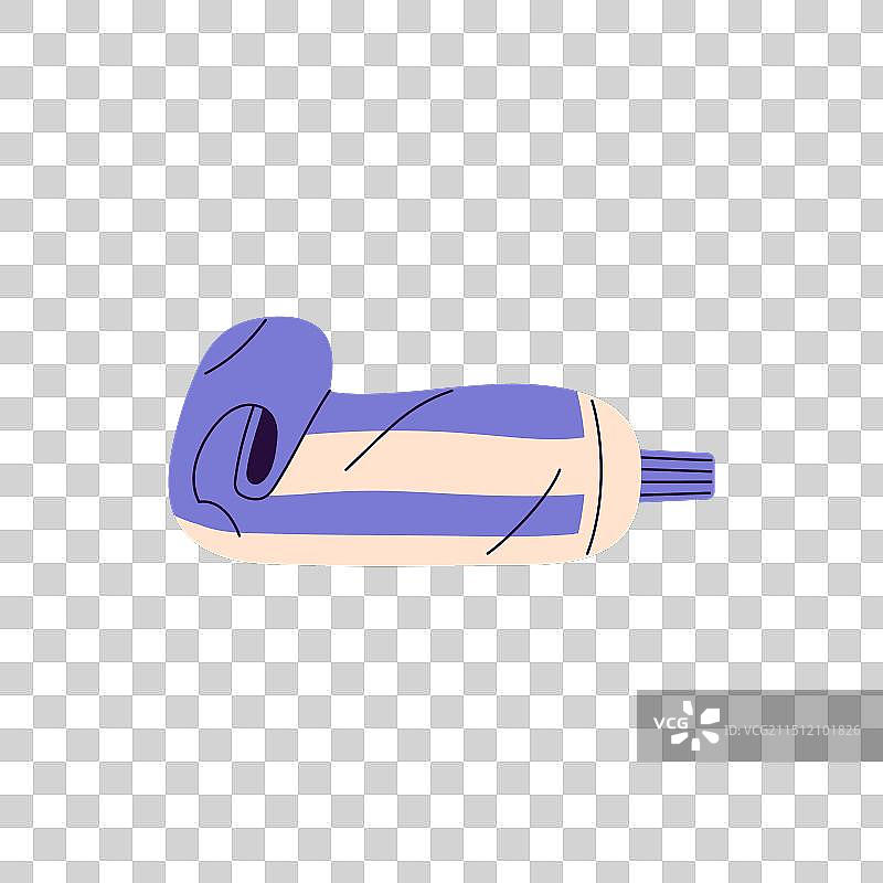 条纹美白牙膏包装图片素材