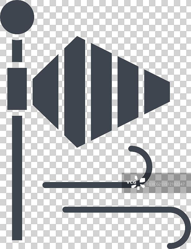 与机场符号字形样式相关的风向图标图片素材