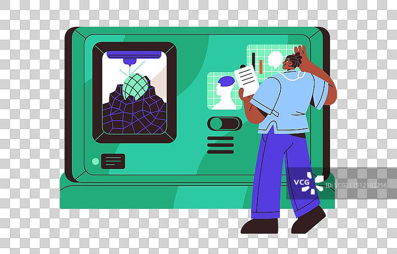 3D打印机制造生物人体器官图片素材
