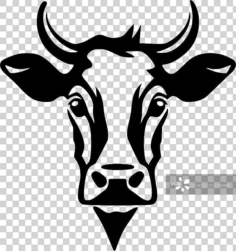 奶牛高品质Logo设计，T恤图案首选图片素材