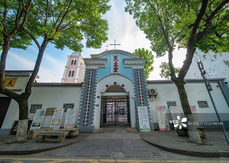 浙江绍兴越城区天主教堂图片素材