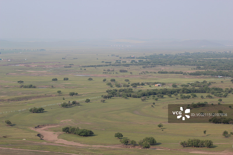 额尔古纳湿地俯瞰图片素材
