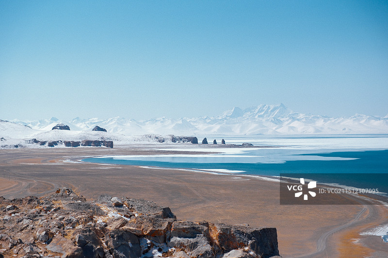 神山与圣湖图片素材