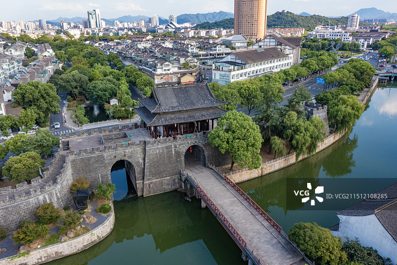 浙江绍兴越城区迎恩门景观图片素材