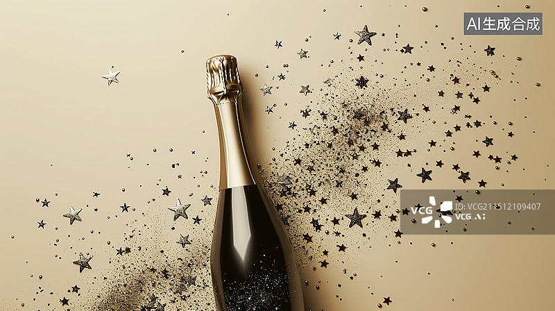 【AI数字艺术】庆祝香槟酒图片素材