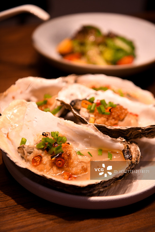 烤生蚝图片素材