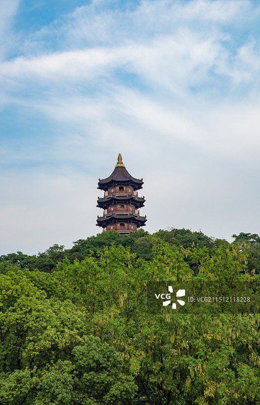 浙江绍兴越城区蕺山公园景观图片素材