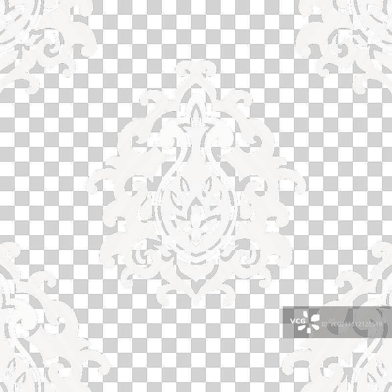 米色优雅花卉提花图案图片素材