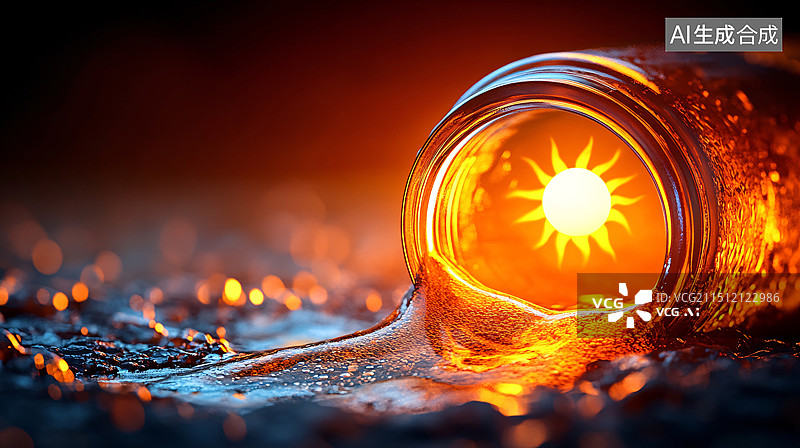 【AI数字艺术】水花海浪背景插画夏天凉爽概念大暑节气插图图片素材