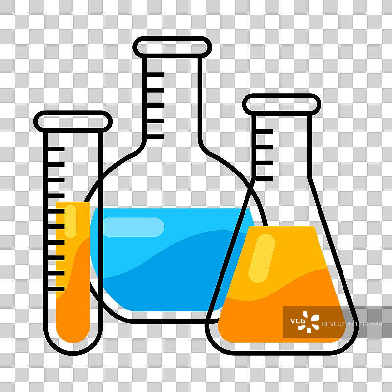 试管图标，科学项目医疗概念图片素材
