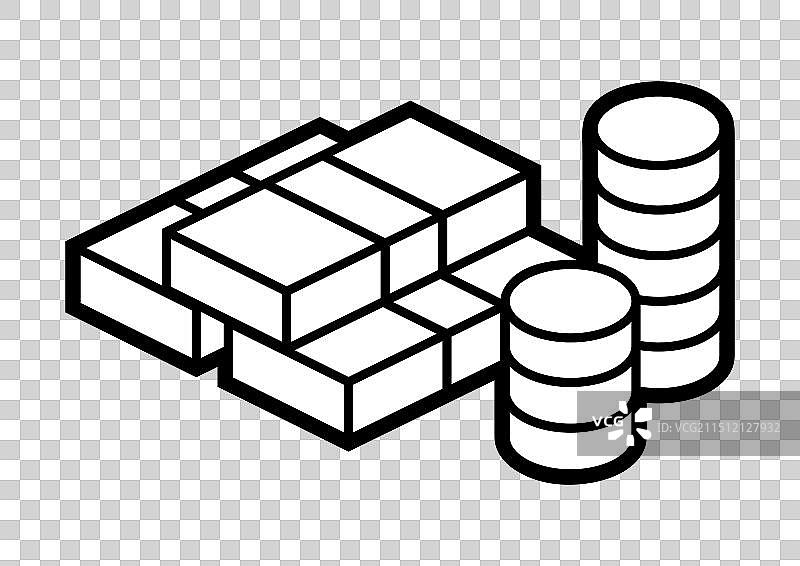 金钱图标2.5D风格金融图片图片素材