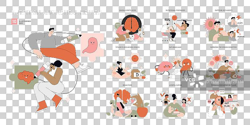 营养与心理健康图片素材
