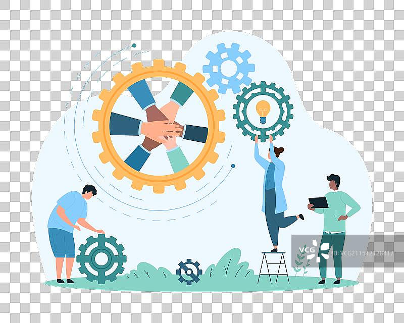 有效强大的专注团队协作图片素材